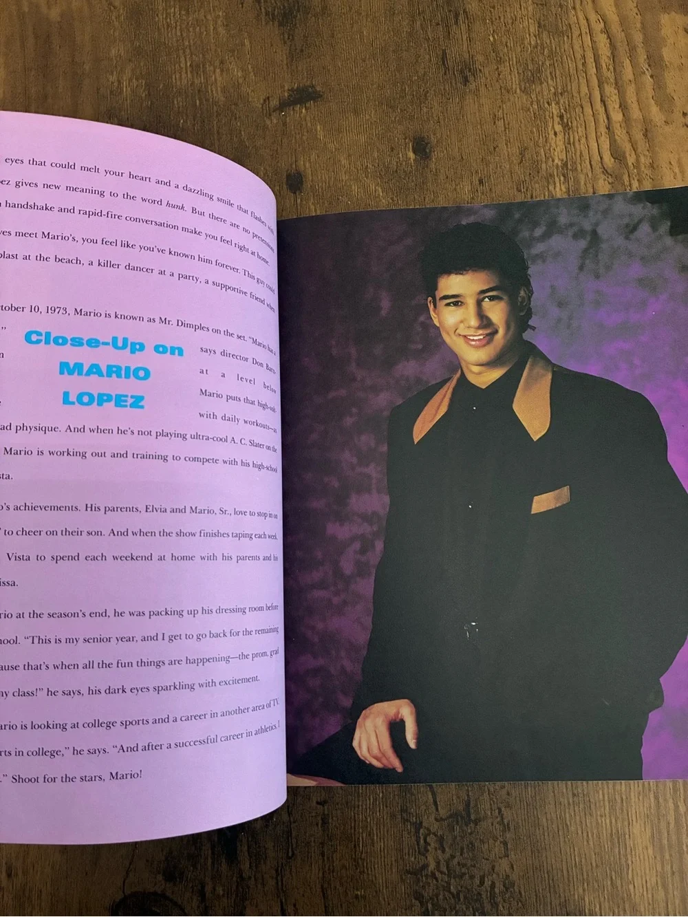 Vintage Saved By The Bell Behind The Scenes Book